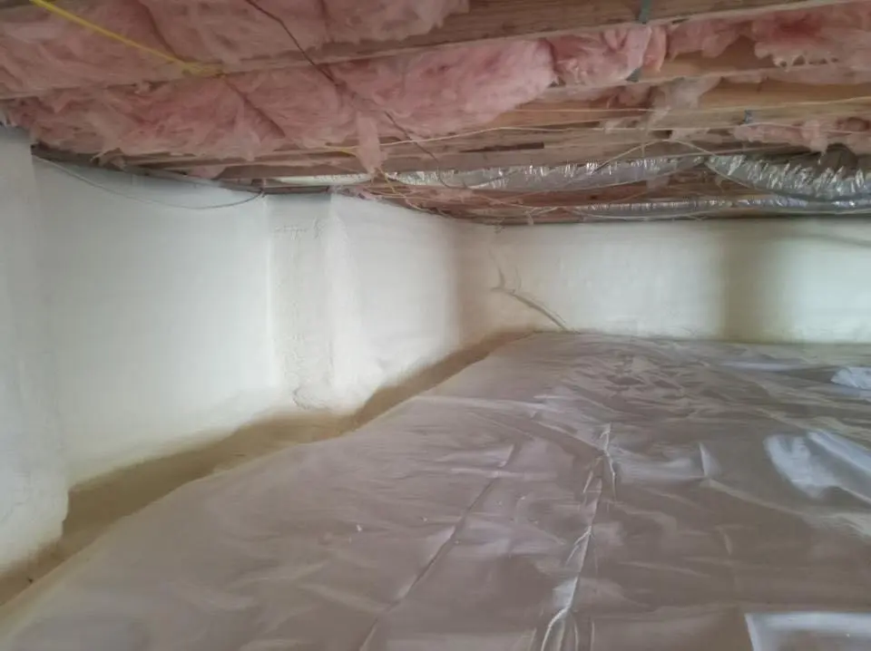 Crawl space encapsulation with closed-cell spray foam for Metal Roof Coating in Danvers